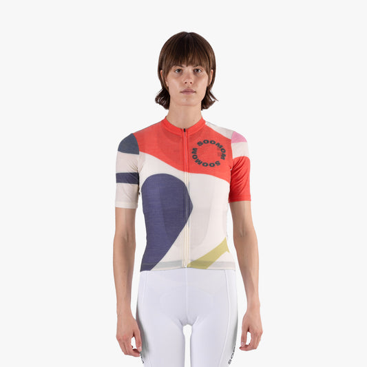 Women's Soomom x Spin Spin Art Series Merino Jersey - Paceline — alternate view