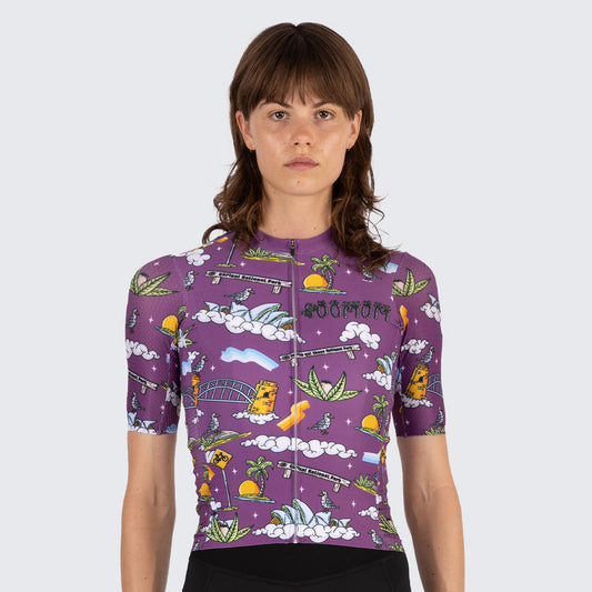 SOOMOM X Mulga Women's Art Series Jersey - Garigal Clash — alternate view