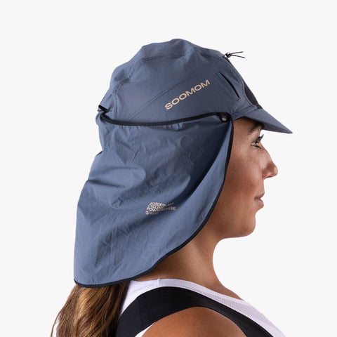 VeloShield Escape Cap - Steel Blue SOOMOM | Cycling Apparel