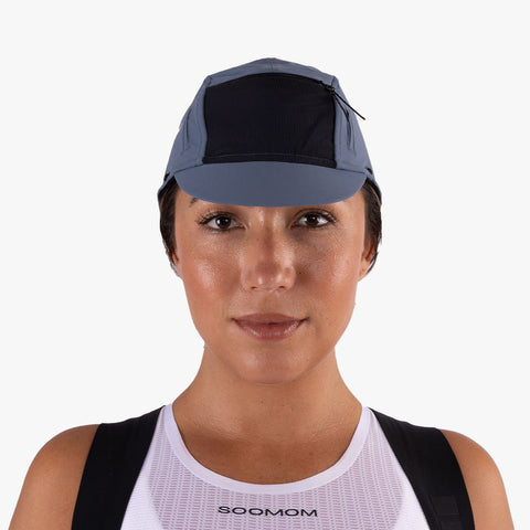 VeloShield Escape Cap - Steel Blue SOOMOM | Cycling Apparel
