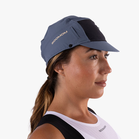 VeloShield Escape Cap - Steel Blue SOOMOM | Cycling Apparel