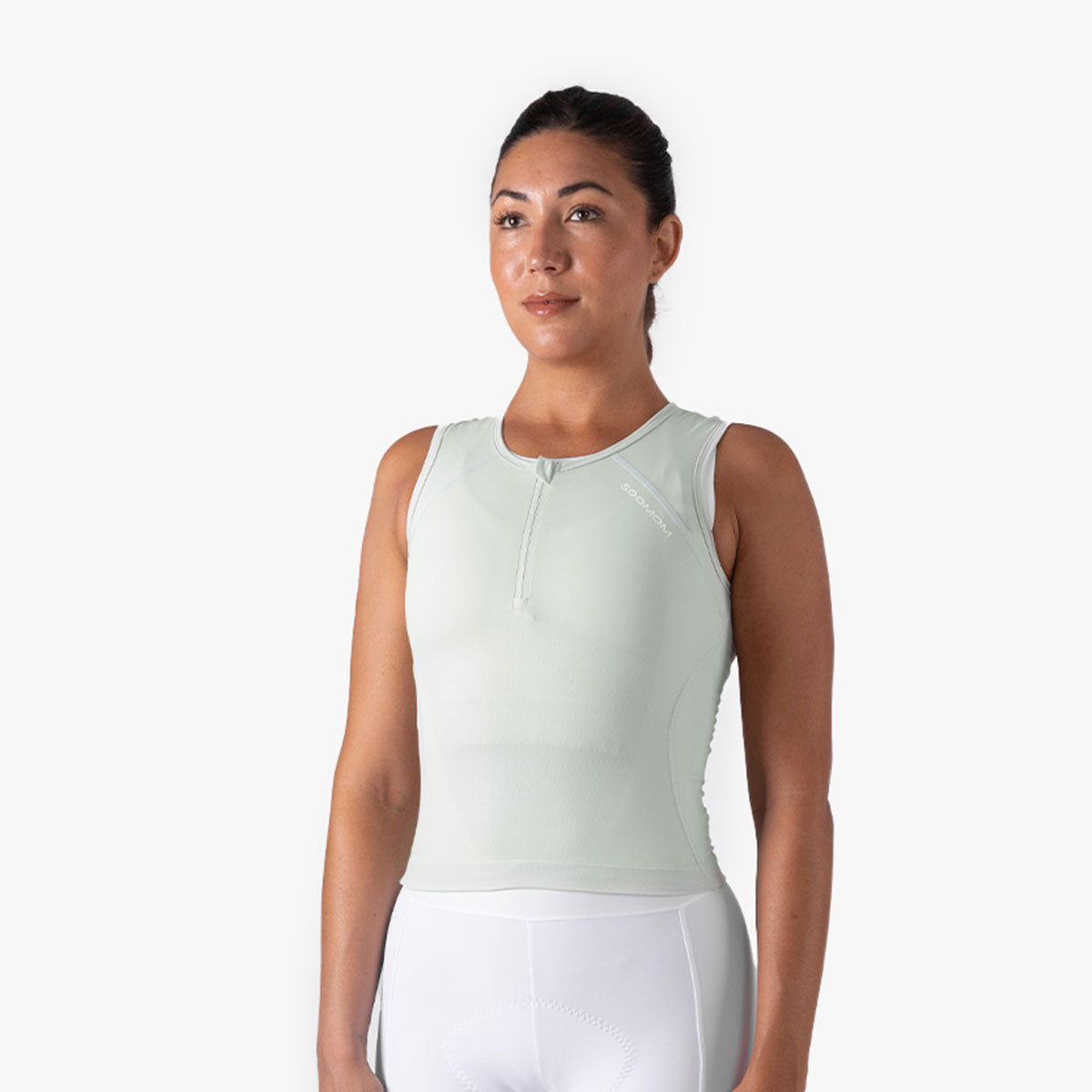 Women's Sleeveless Base Aero Vest - Fogstone Grey