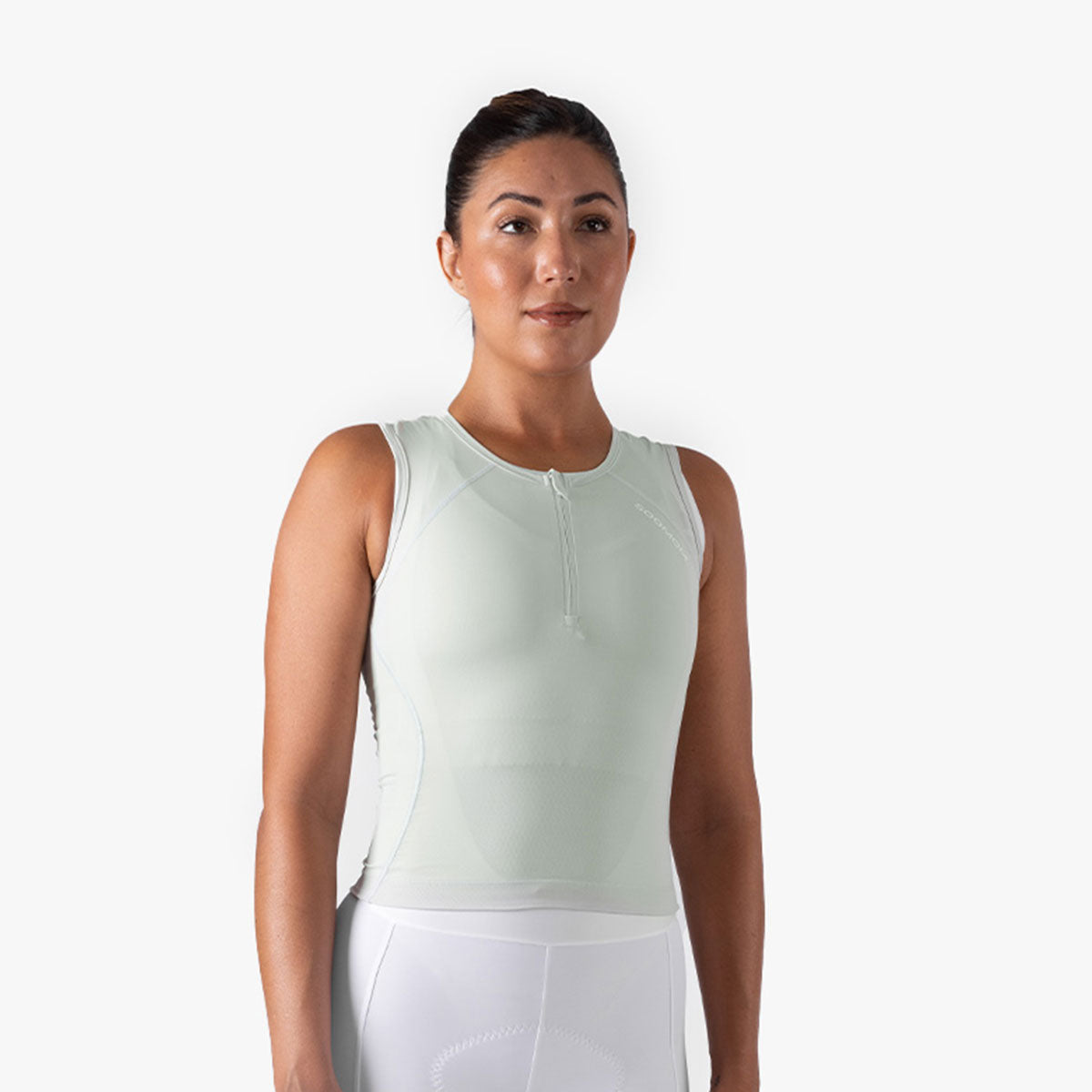 Women's Sleeveless Base Aero Vest - Fogstone Grey