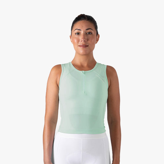 Women's Sleeveless Base Aero Vest - Mistleaf — alternate view