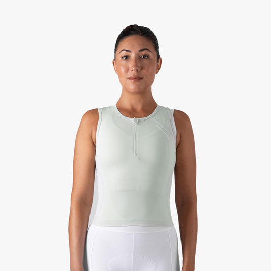 Women's Sleeveless Base Aero Vest - Fogstone Grey — alternate view