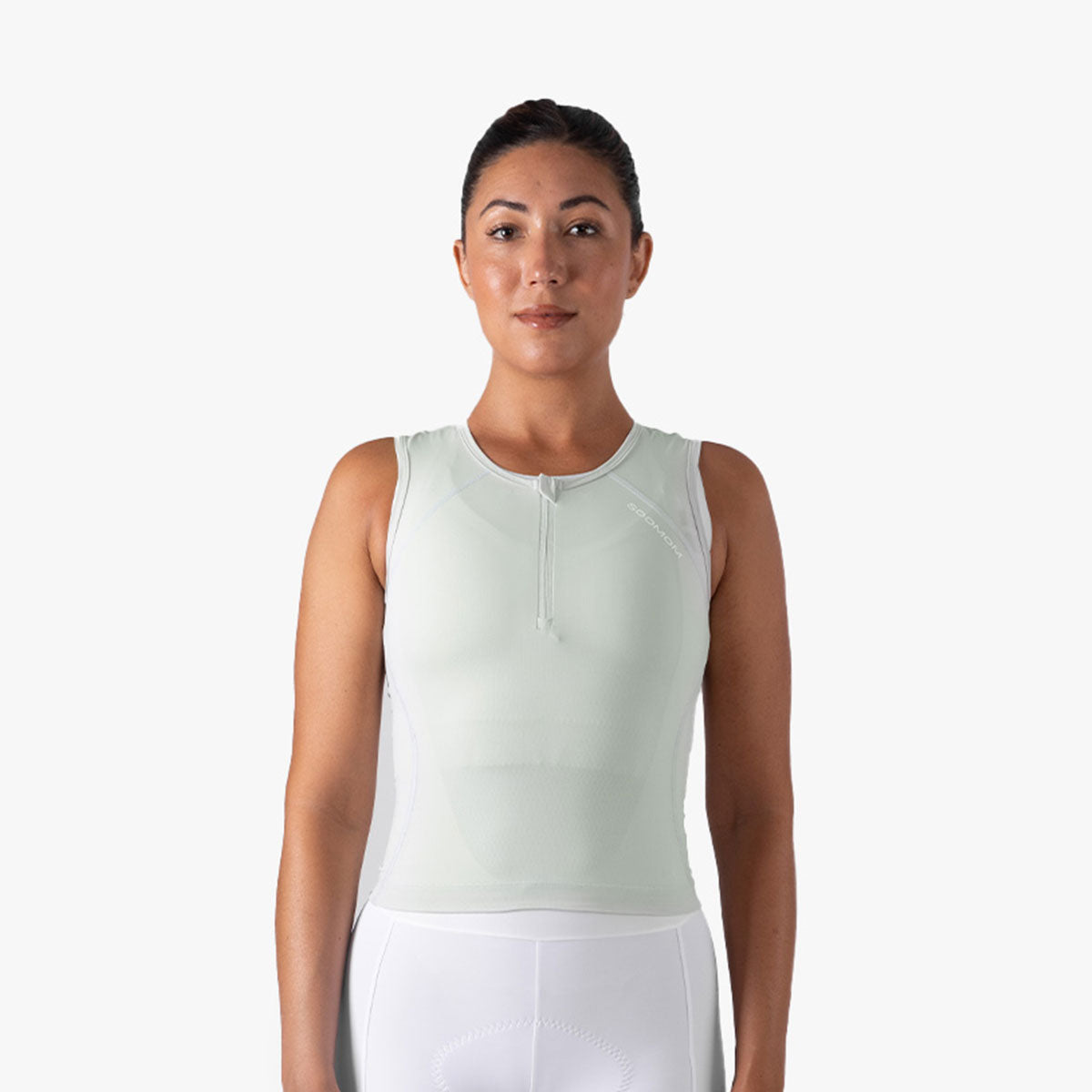 Women's Sleeveless Base Aero Vest - Fogstone Grey