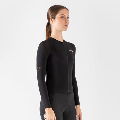 Women's All-Round LS Jersey - Ebony SOOMOM | Cycling Apparel