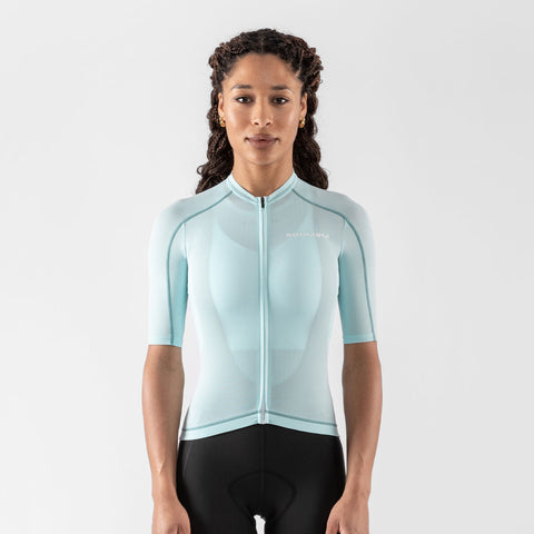 Women's Base Jersey - Glacier Blue SOOMOM | Cycling Apparel