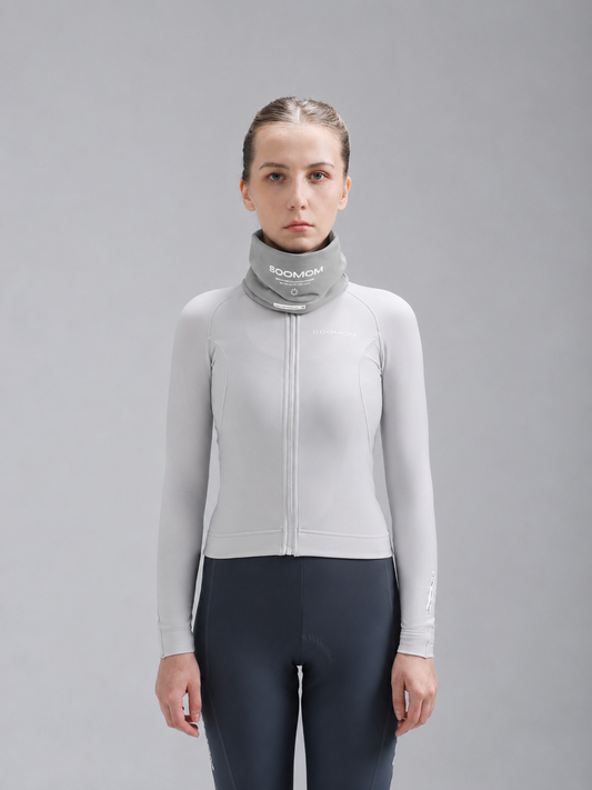 All-Round Cycling Neck Warmer - Cream — alternate view