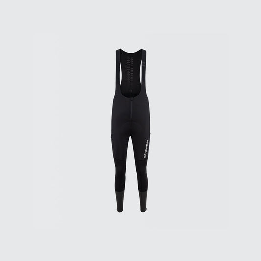 All-Round Windproof Cargo Thermal Bib Tights - Black