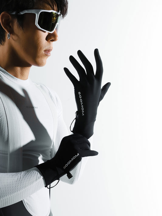 Base Reflective Thermal Gloves - Black — alternate view