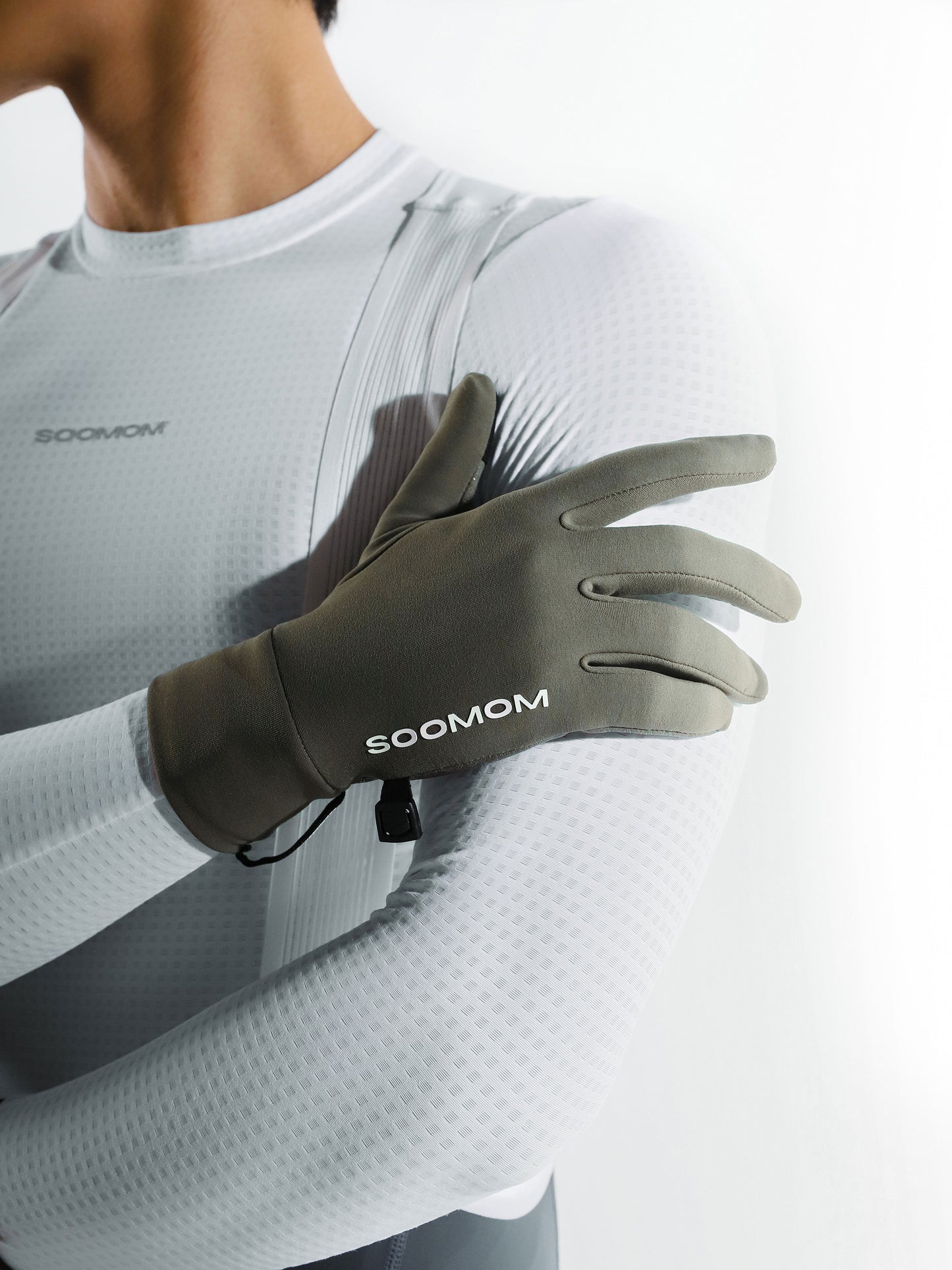Base Reflective Thermal Gloves - Dark Truffle