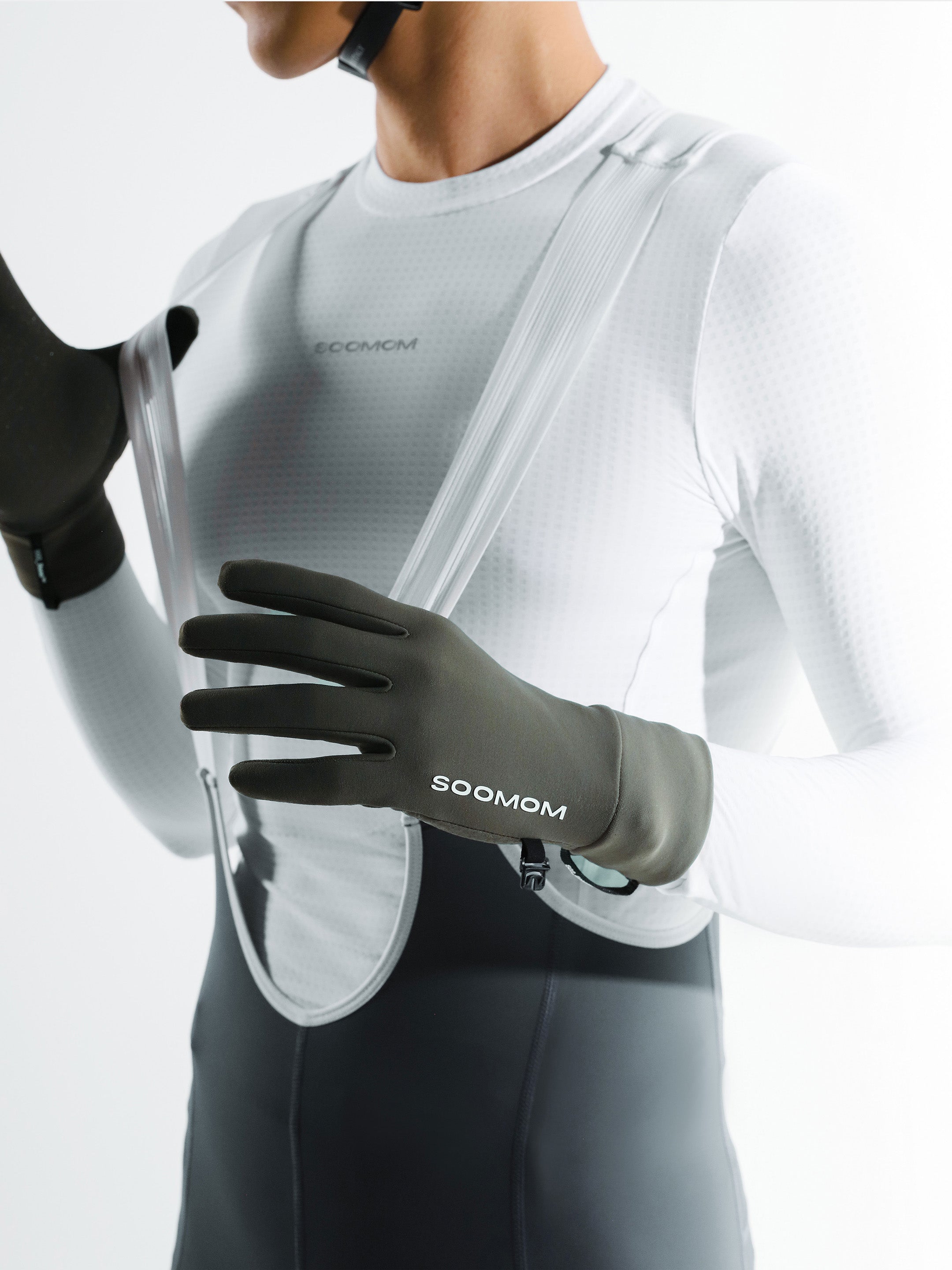 Base Reflective Thermal Gloves - Dark Truffle
