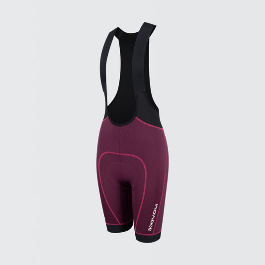 Women's Race Bib Shorts - Magenta — alternate view