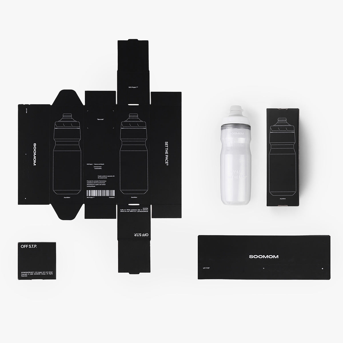 SOOMOM FlowTemp Bottle – Frost White