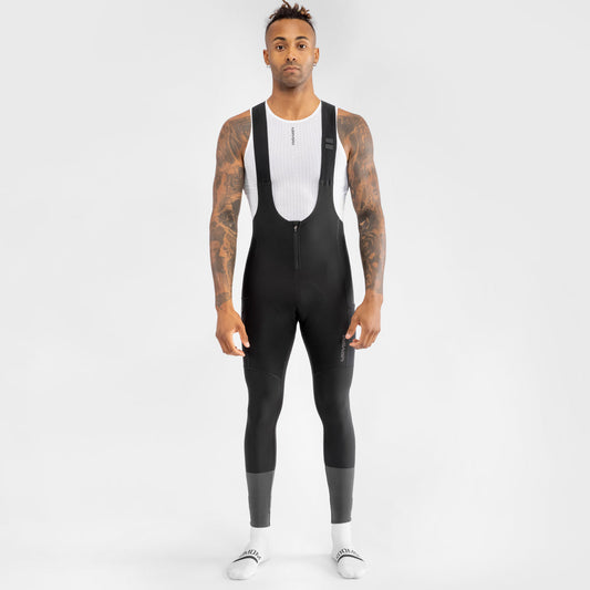 All-Around Windproof Thermal Bib Tights - Black — alternate view
