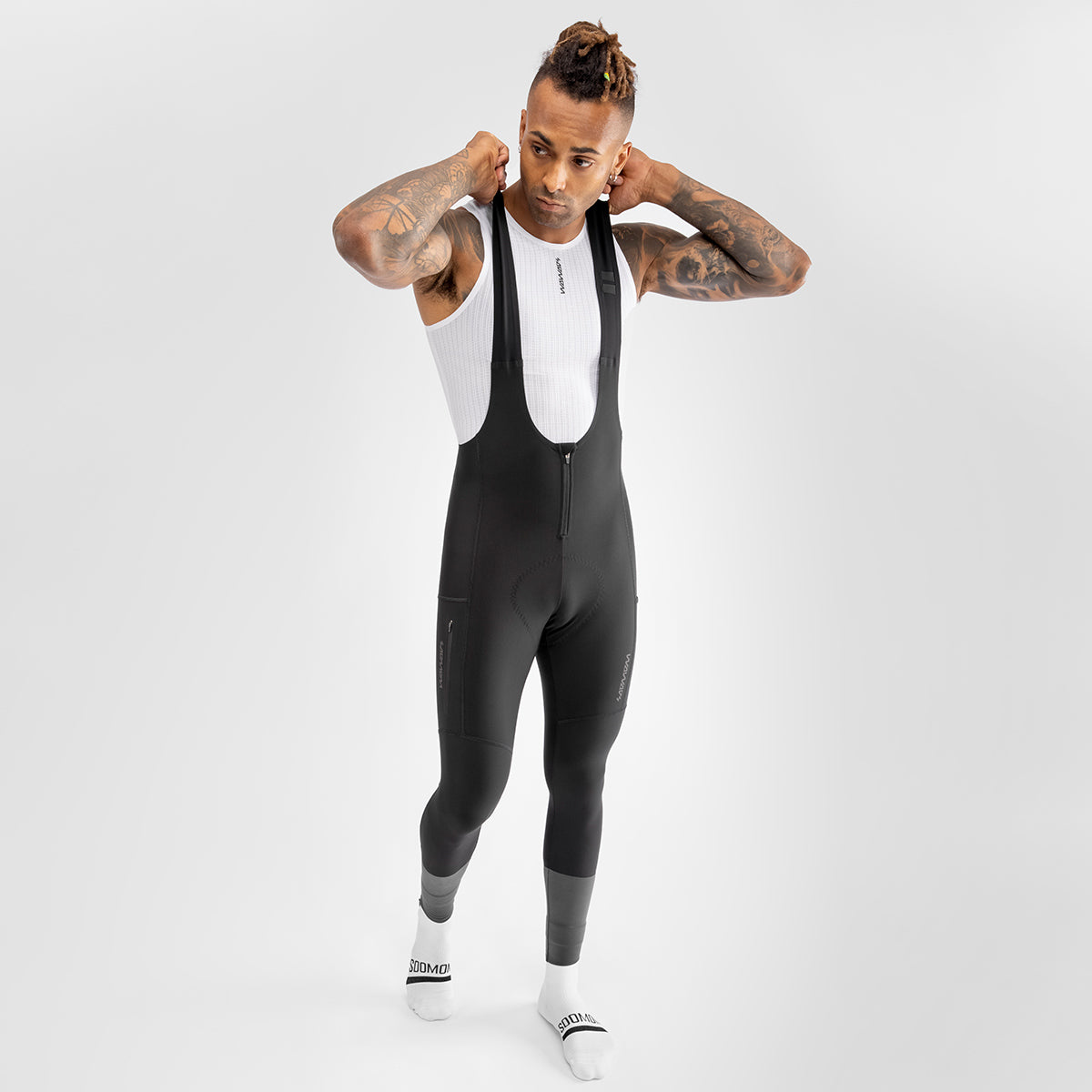 All-Around Windproof Thermal Bib Tights - Black