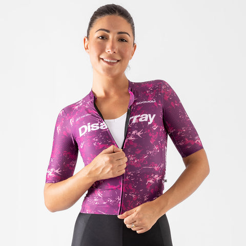 Women's All-Round Disarray Jersey - Magenta SOOMOM | Cycling Apparel