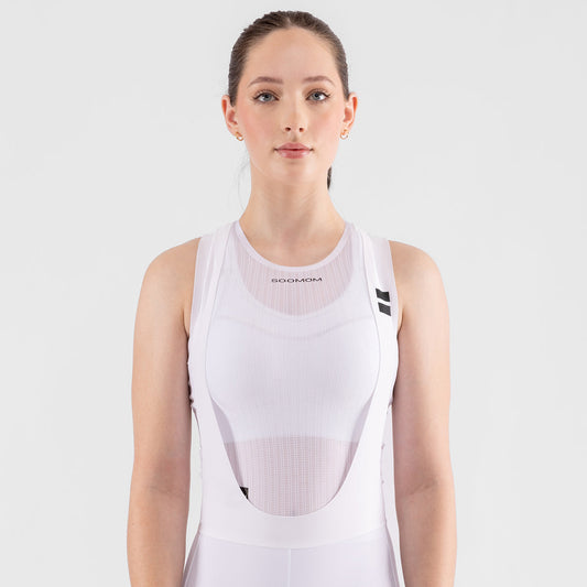 Women's All-Around Lightweight Singlet Base Layer - White — alternate view
