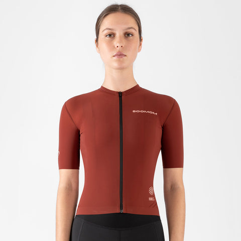 Women's All-Round Jersey - Mahogany SOOMOM | Cycling Apparel