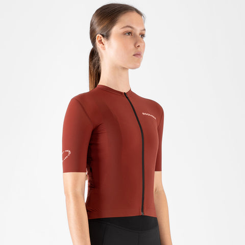 Women's All-Round Jersey - Mahogany SOOMOM | Cycling Apparel