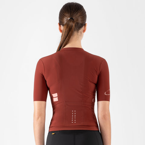 Women's All-Round Jersey - Mahogany SOOMOM | Cycling Apparel