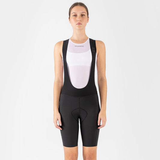Women's All-Round Lightweight Bib Short - Black — alternate view