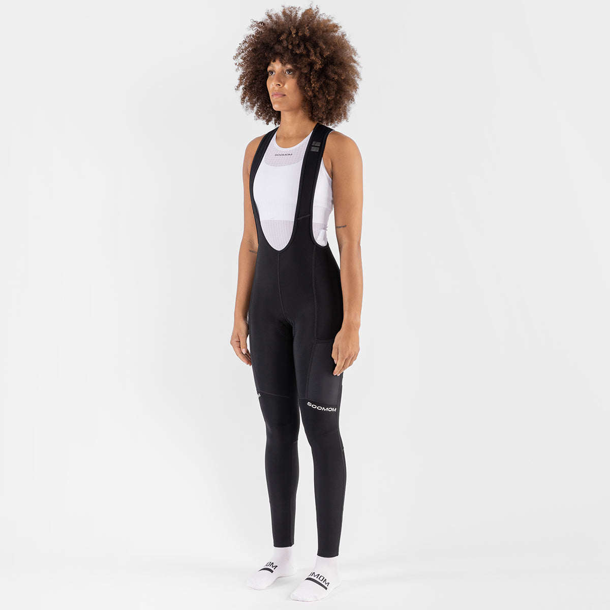 Women‘s Base Cargo Thermal Bib Tights - Black