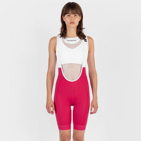 Women’s Base Classic Bib Shorts - Fuscia SOOMOM | Cycling Apparel
