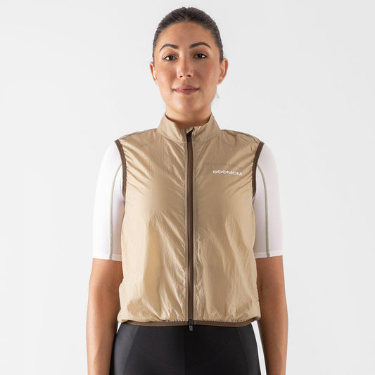 Women's Base Wind Gilet - Clay — alternate view