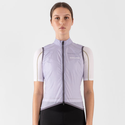 Women's Base Wind Gilet - Lavender SOOMOM | Cycling Apparel