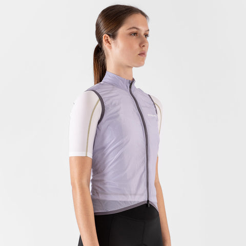 Women's Base Wind Gilet - Lavender SOOMOM | Cycling Apparel