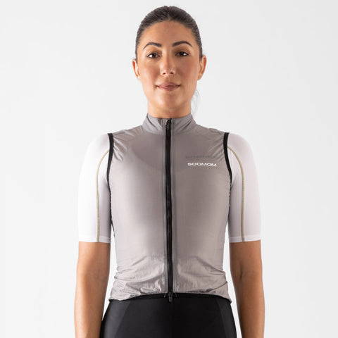 Women's Base Wind Gilet - Steel SOOMOM | Cycling Apparel