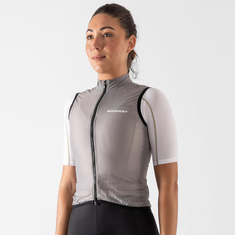Women's Base Wind Gilet - Steel SOOMOM | Cycling Apparel