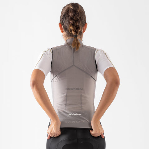 Women's Base Wind Gilet - Steel SOOMOM | Cycling Apparel