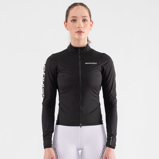 Women's Race Lightweight Windproof Jacket - Black — alternate view