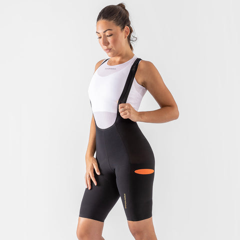Women's Ultra Utility Bib Shorts - Black SOOMOM | Cycling Apparel