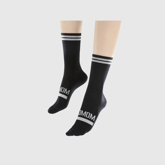 Reflective Chic Logo Cycling Socks - Black