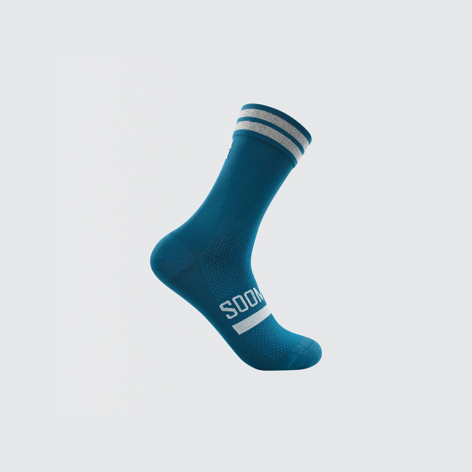 Reflective Chic Logo Cycling Socks - Teal Blue