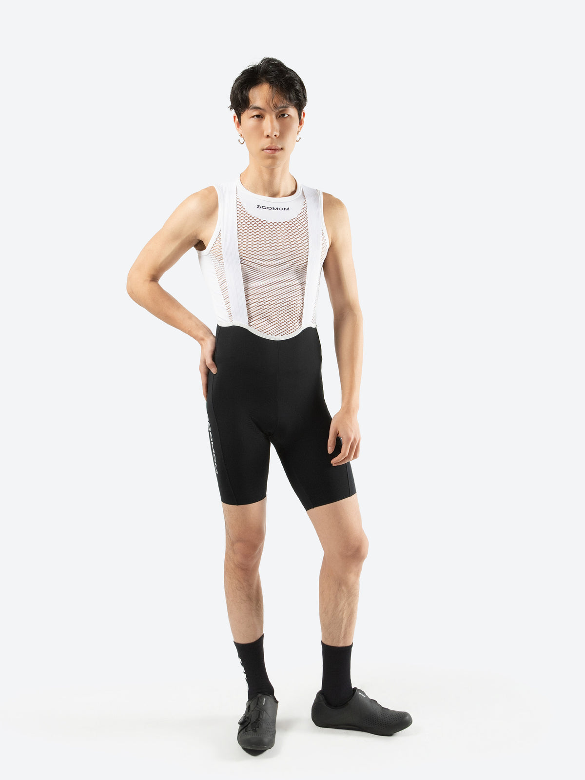 All-Round Accent Bib Shorts - Black