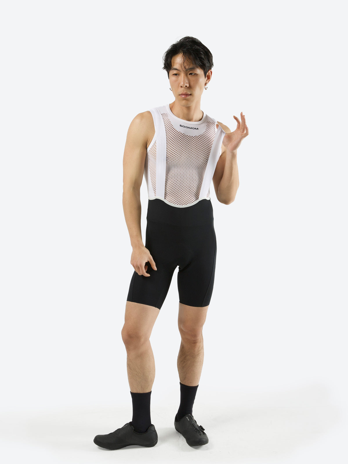 All-Round Accent Bib Shorts - Black