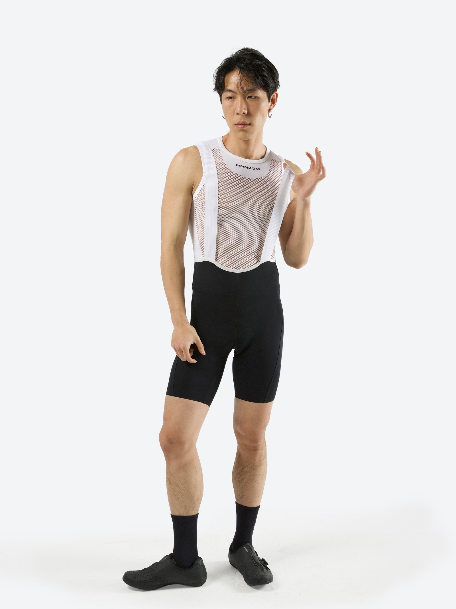 All-Round Accent Bib Shorts - Black