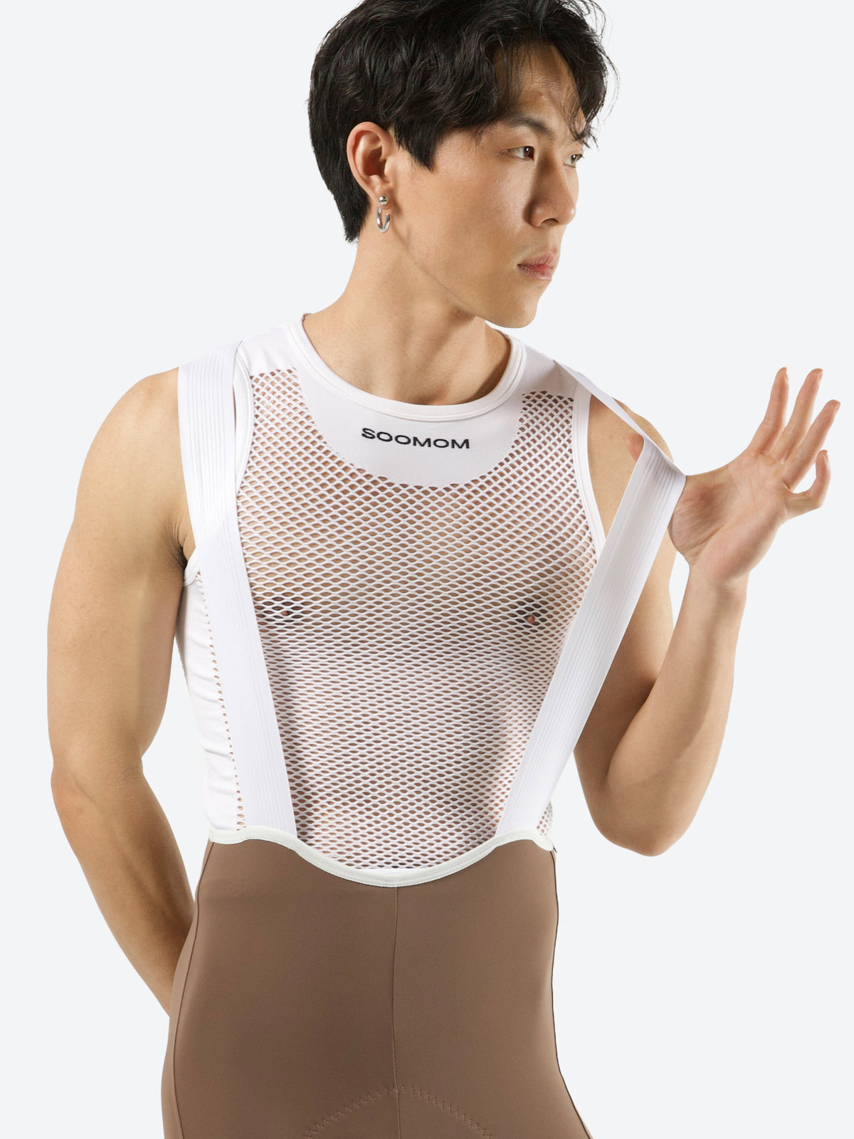 All-Round Accent Bib Shorts - Coffee