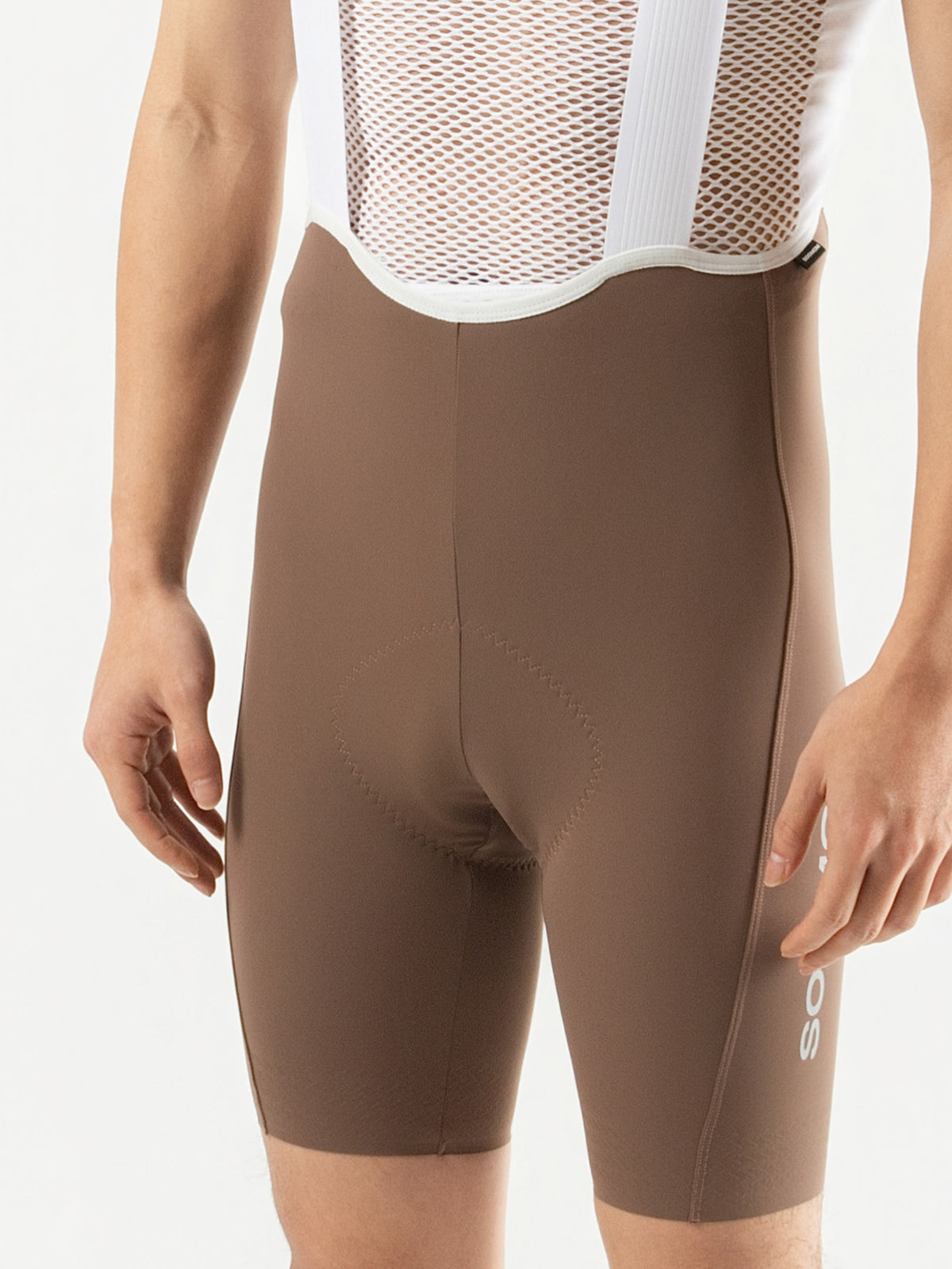 All-Round Accent Bib Shorts - Coffee