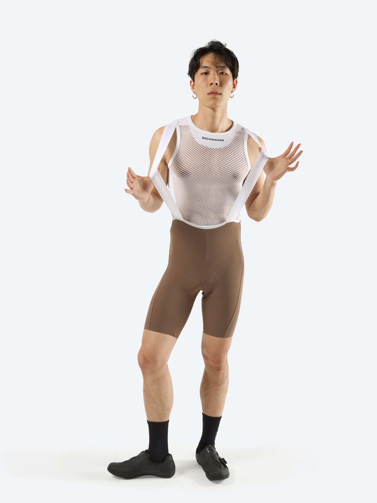 All-Round Accent Bib Shorts - Coffee