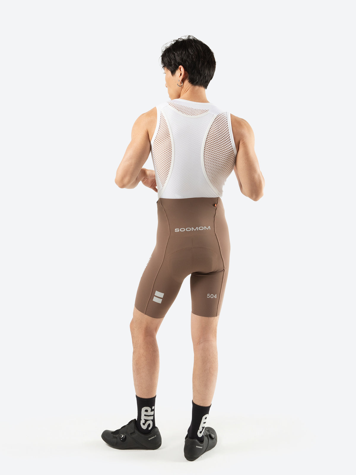 All-Round Accent Bib Shorts - Coffee