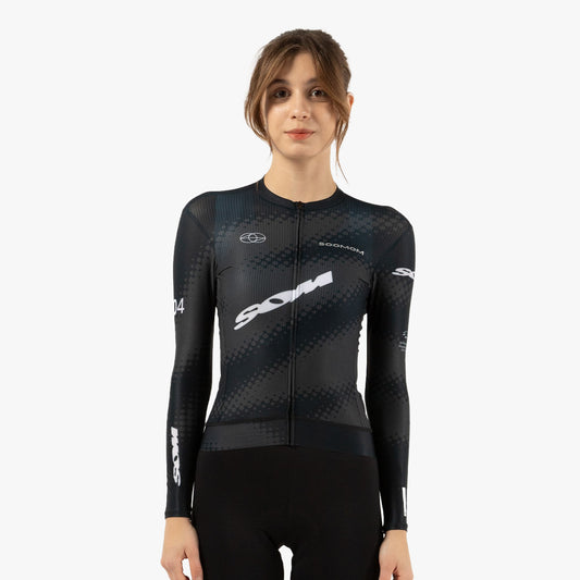 Women’s All-Round SOM LS  Jersey – Black — alternate view