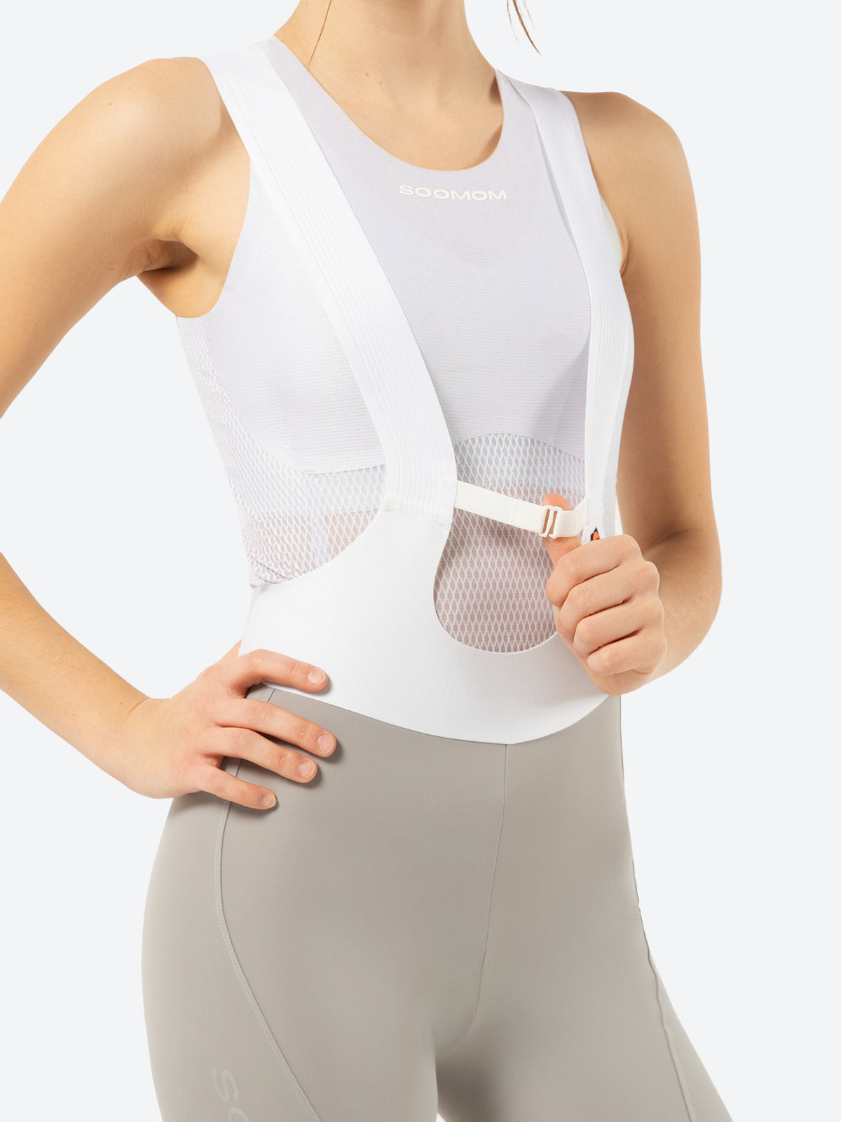 Women’s All-Round Accent Bib Shorts - Soft Grey