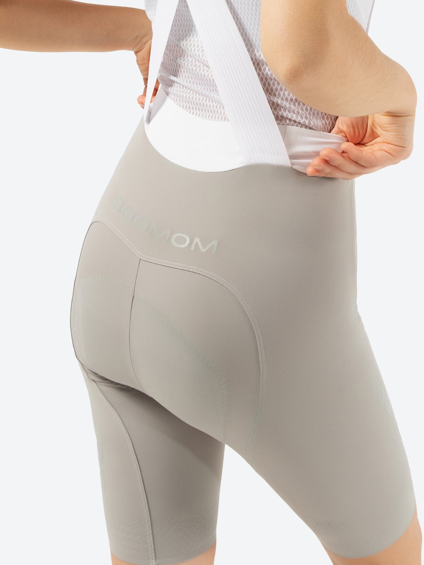 Women’s All-Round Accent Bib Shorts - Soft Grey