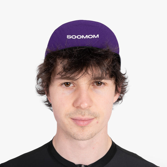 Base Cycling Cap - Purple — alternate view
